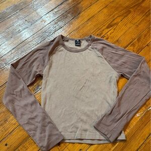 Zine Clothing Brown and Tan Long Sleeve Shirt